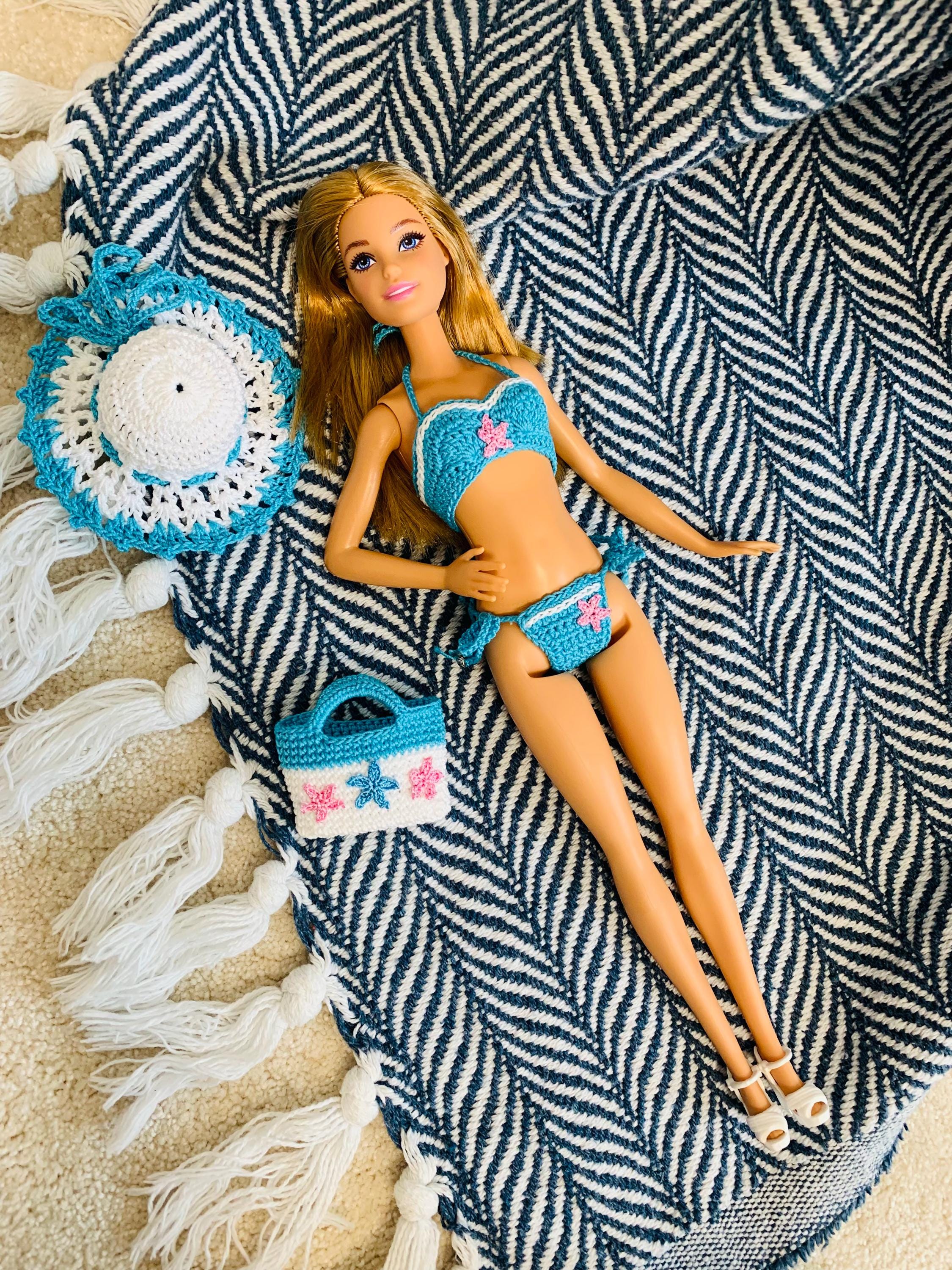 Bañador Trajes De BaÃ±o Para Barbies Con Globos Barbie Blue Bikini