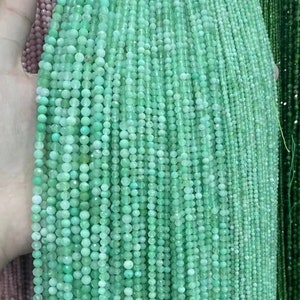 Natural Small Size Australian Jade Beads Gemstone Round Loose Bead for Bracelet Necklace DIY Jewelry Making 2mm 3mm 4mm Precious Stone Beads