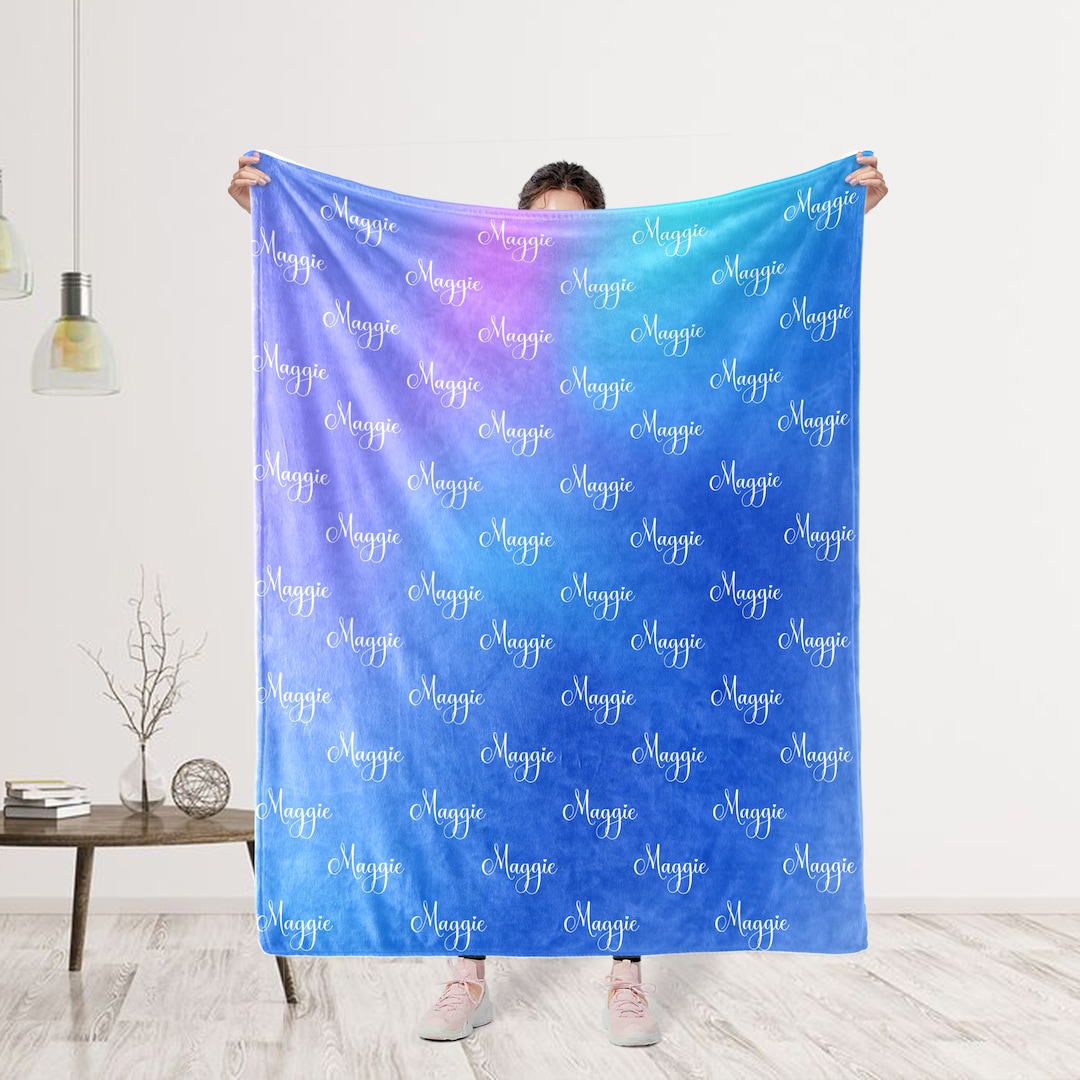 Personalized Baby Blanket, Blanket With Name, Baby Boy Blanket