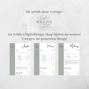 Modelo de fatura digital e personalizada em formato Excel para download para sua empresa; fatura digital em alemão. imagem 5