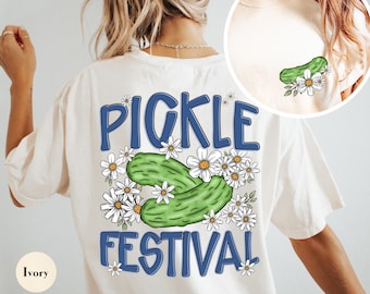 Vintage Pickle Festival Pickle Comfort Colors® Shirt | Funny Pickle Summer Vacation Tee Tshirt | Retro Graphic Spring Summer Shirt