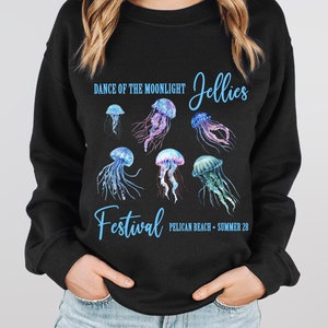 Dance Of The Moonlight Jellies Festival Sweatshirt, Stardew Valley Shirt, Gift For Gamers, Gaming Merch Shirts, Cosy Gamer,Women Gamer Shirt