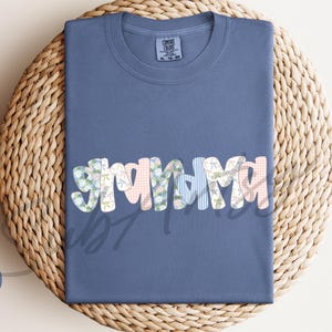 Floral Preppy Grandma Comfort Colors® Shirt | Spring Floral Coquette Grandma Shirt | Gift For Grandma | Grandma Shirt | Mother&#39;s Day Gift