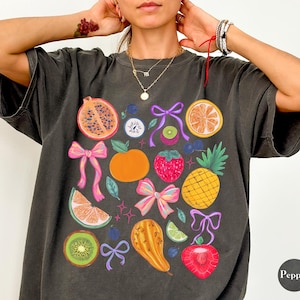Summer Fruits Comfort Colors® Shirt | Aesthetic Summer TShirt | Trendy Summer Shirt | Farmers Market Shirt | Cottage Core Graphic Tee Shirt