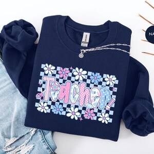 Preppy Teacher Sweatshirt | Back To School TShirt | Teacher Shirt | Gift For Teacher Shirt | Teacher Appreciation Shirt Sweatshirt