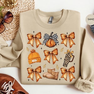 Retro Herbst Frauen Halloween T-Shirt | Kokette Herbst Shirt Sweatshirt | Gruselzeit | Herbst Frauen Halloween Outfit Shirt | S381