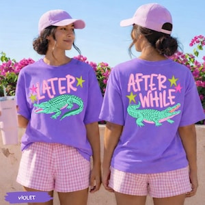 T-shirt Gator Alligator Summer Comfort Colors® | After A While Crocodile Tee-shirt de vacances d'été | Chemise de plage d'été After While