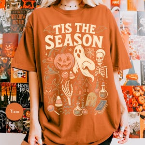 Vintage Halloween Comfort Colors® T Shirt | Retro 'tis the Season ...