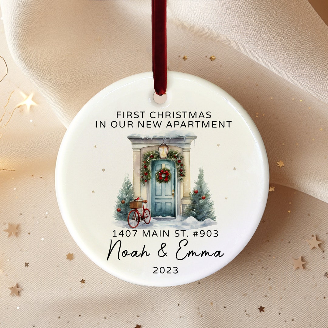 Personalized Custom First Christmas in Our New Home House Apartment