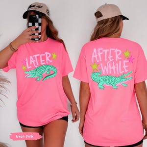 Later Gator Alligator Summer Comfort Colors® Shirt | After A While Crocodile Summer Vacation Tee Tshirt | After While Summer Beach Shirt image 13