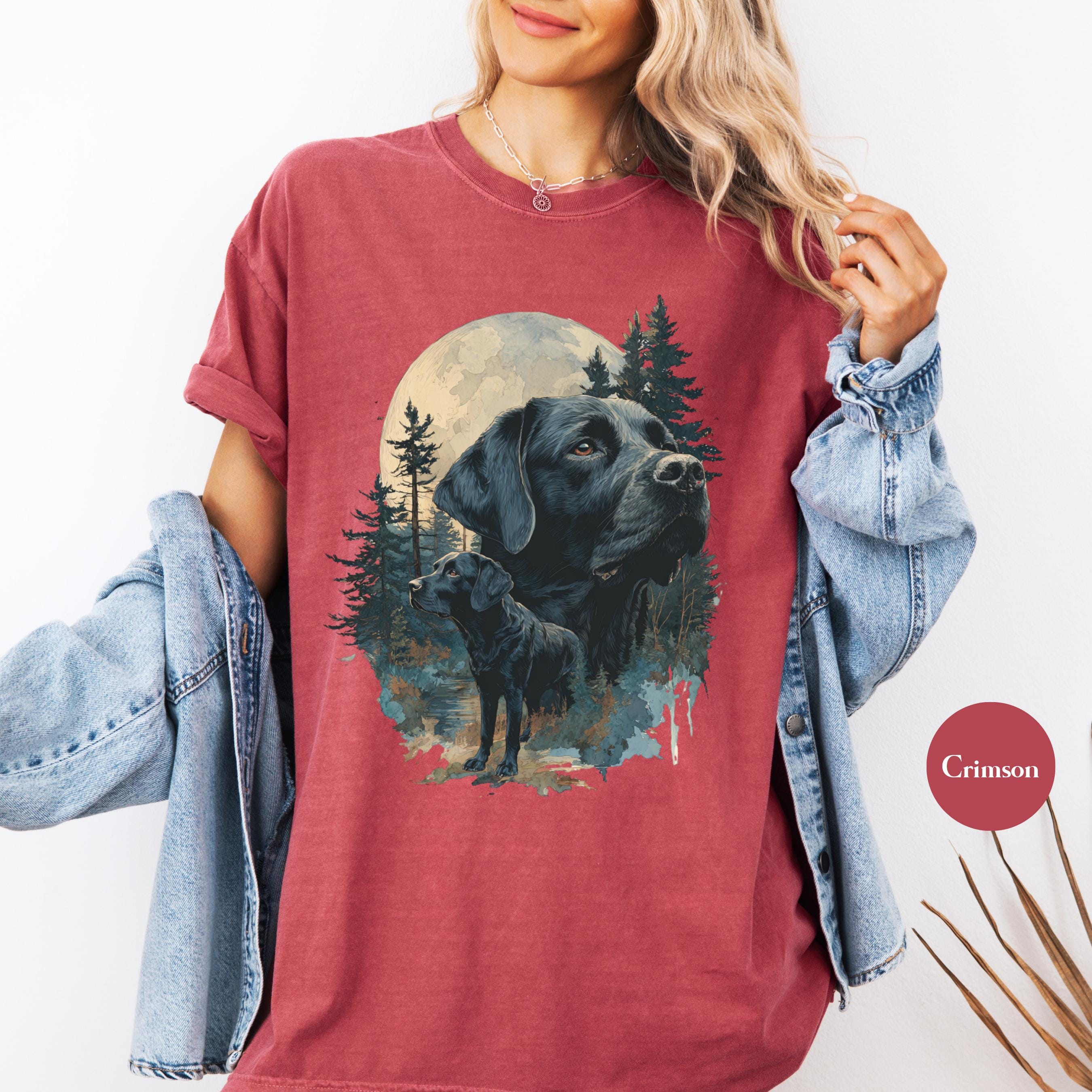 Vintage 90s Black Labrador Lab Comfort Colors® Shirt | Retro Lab 