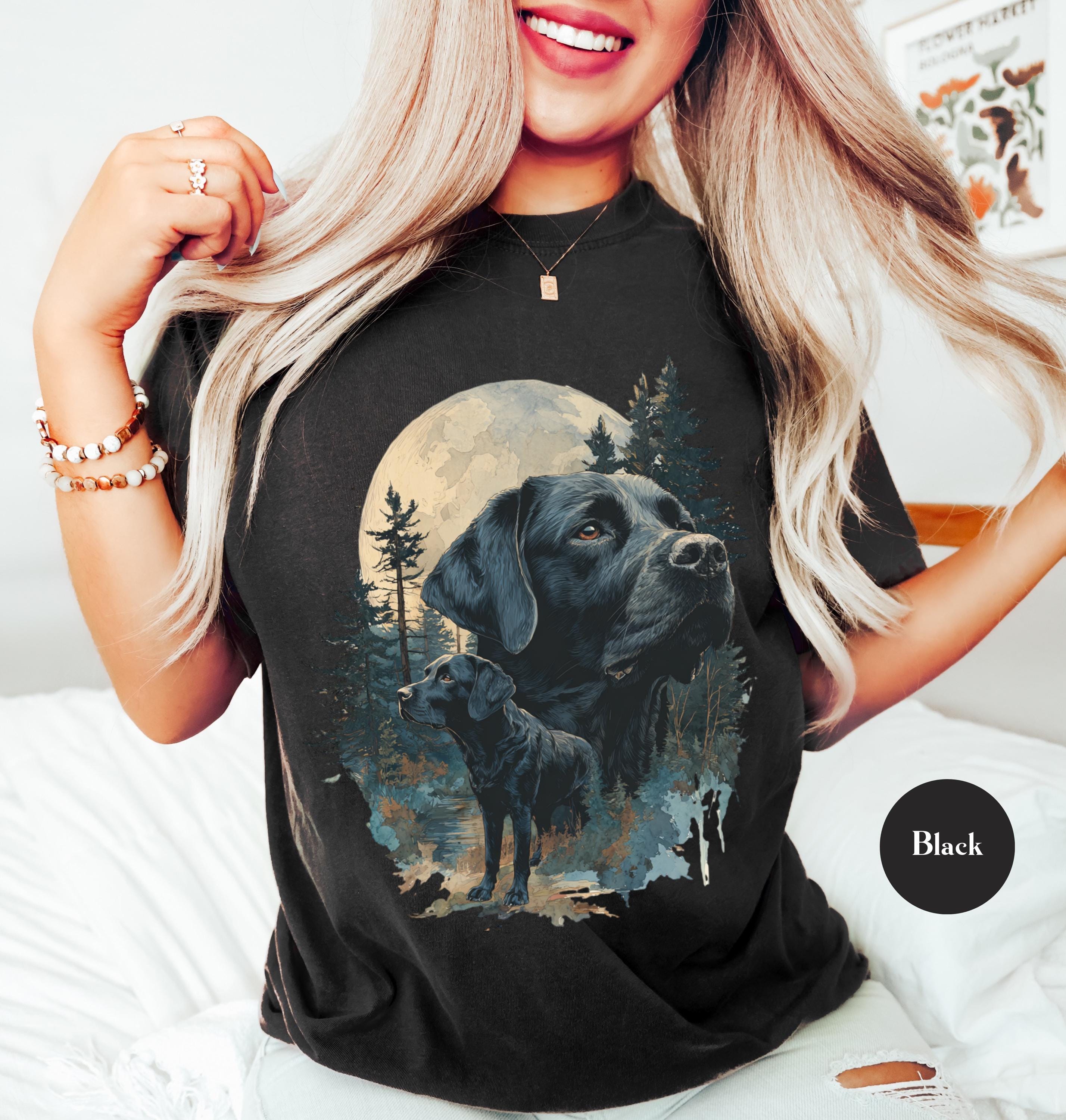 Vintage 90s Black Labrador Lab Comfort Colors® Shirt | Retro Lab 