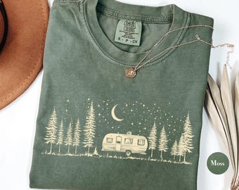 Koszulka Retro Camping Comfort Colors® | Koszulka Camp Lover | Koszulka Vintage Camping Vacation | Koszulka Family Camping Matching Nature Graphic Tee