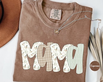 Camo Mallard Duck Mama Comfort Colors® T Shirt | Duck Hunting Mom TShirt | Hunting Mama Shirt | Mom Of Hunters Shirt | Camouflage Duck Shirt