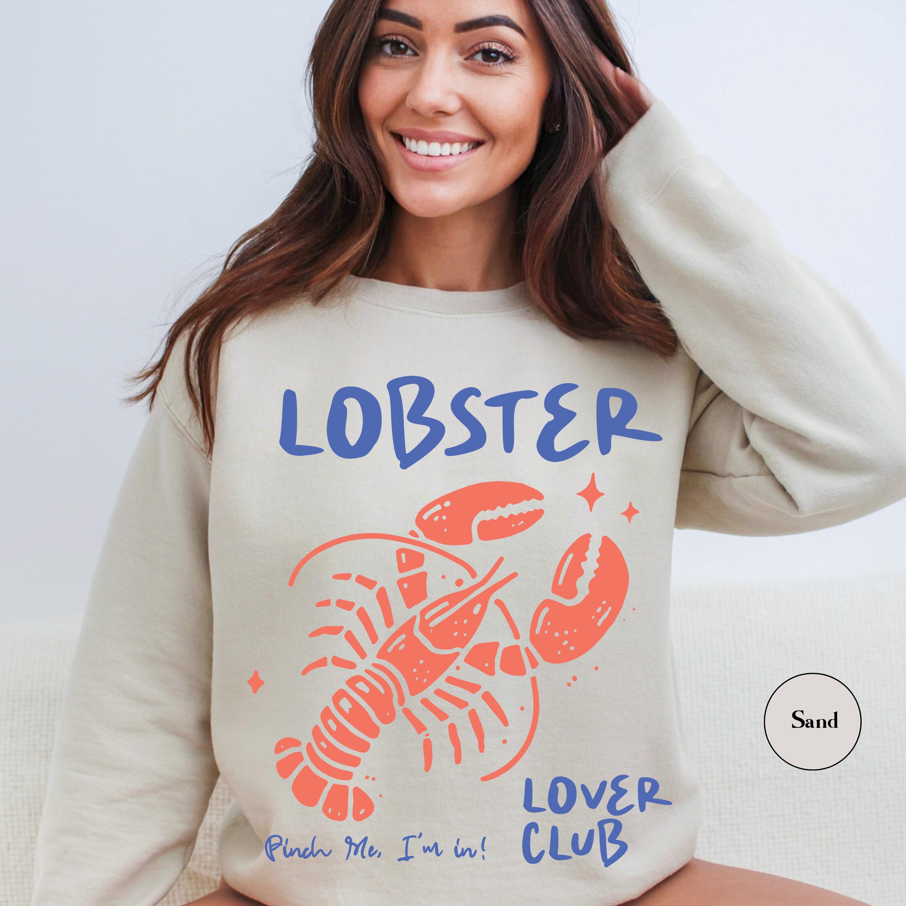 Lobster Lover Club Sweatshirt | Vintage Fisherman Aesthetic Tee 