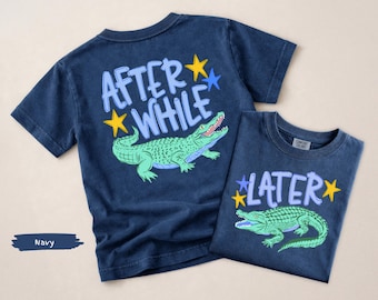 キッズ レイター ゲーター コンフォートカラーズ® グラフィックシャツ | フロント＆バック アフター ア ホワイル クロコダイル Tシャツ | アフター ホワイル クロコダイル ゲーター ボーイズ シャツ