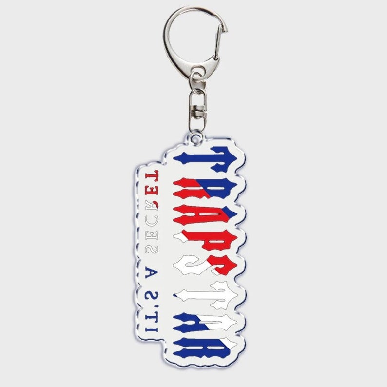 Trapstar Keychain Double Sided Acrylic Key Chain for Etsy