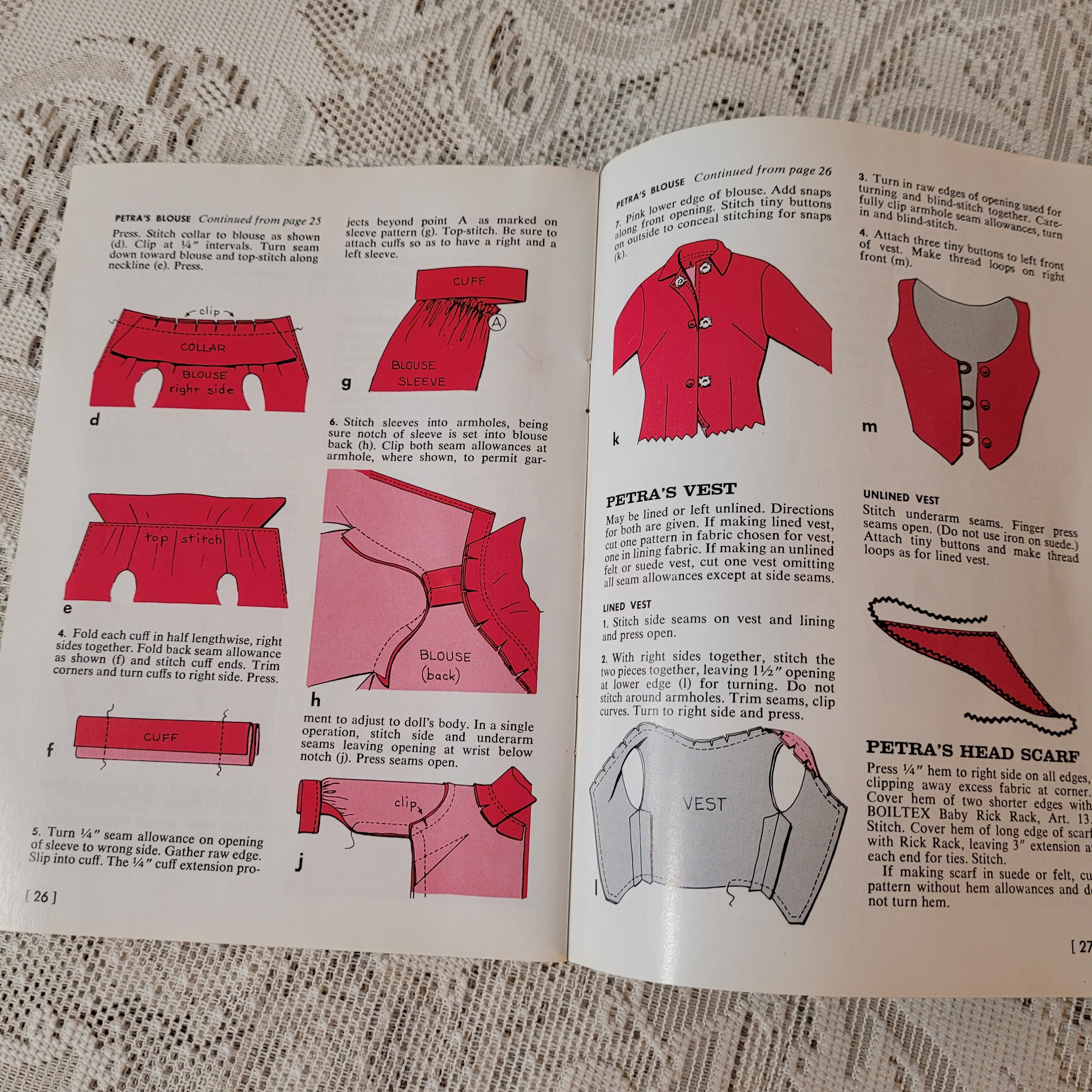 1964 Barbie Doll Wardrobe Knit Crochet Sew Clothes Pattern Book Etsy