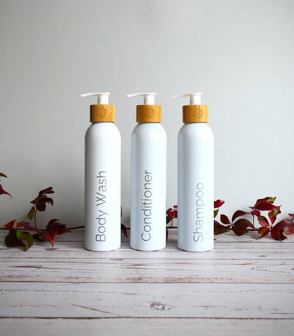 Bathroom Dispenser Set X3 Bottles 300ml. Choose 15 Colours & Etsy
