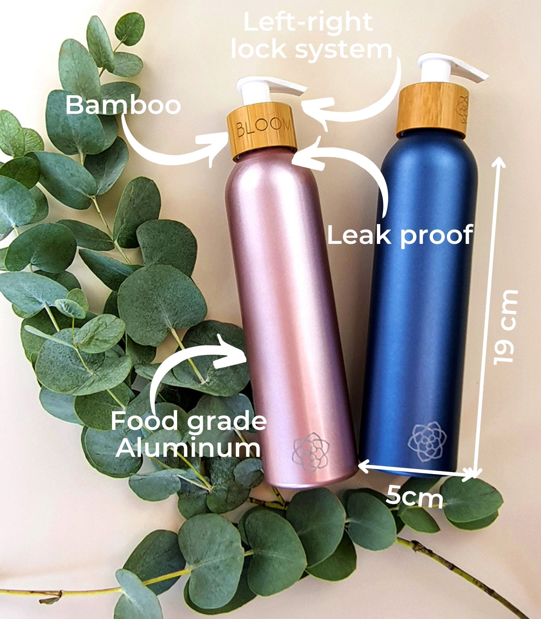 Bathroom Dispenser Set X3 Bottles 300ml. Choose 15 Colours & 6 Design