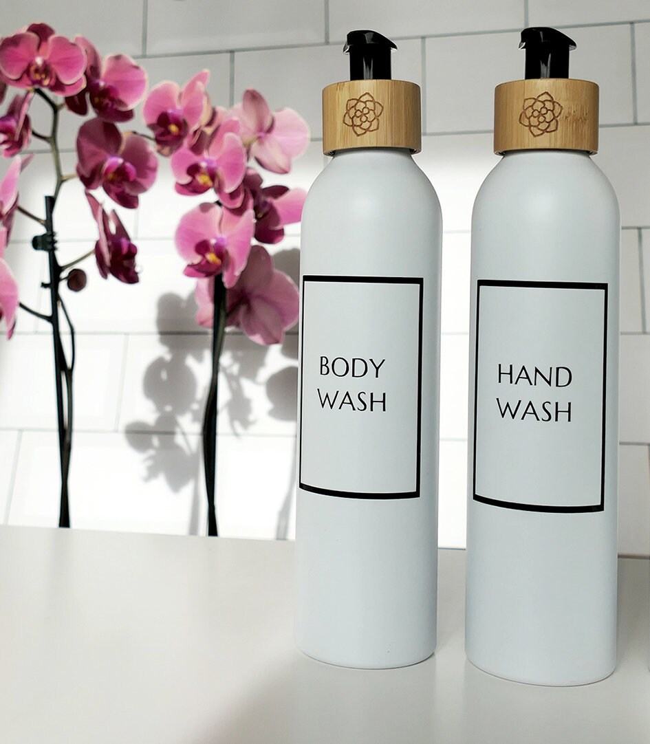 Bathroom Dispenser Set X2 Bottles 300ml. Choose 15 Colours & - Etsy