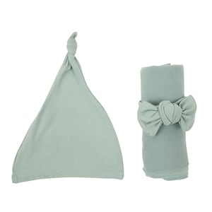 Newborn Swaddle, Hat and Headband Set | 5 Colour Options | Neutral baby gift| Newborn Outfit| Newborn matching set