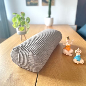 Yoga-Bolster Yogakissen cappuccino beige Bild 2