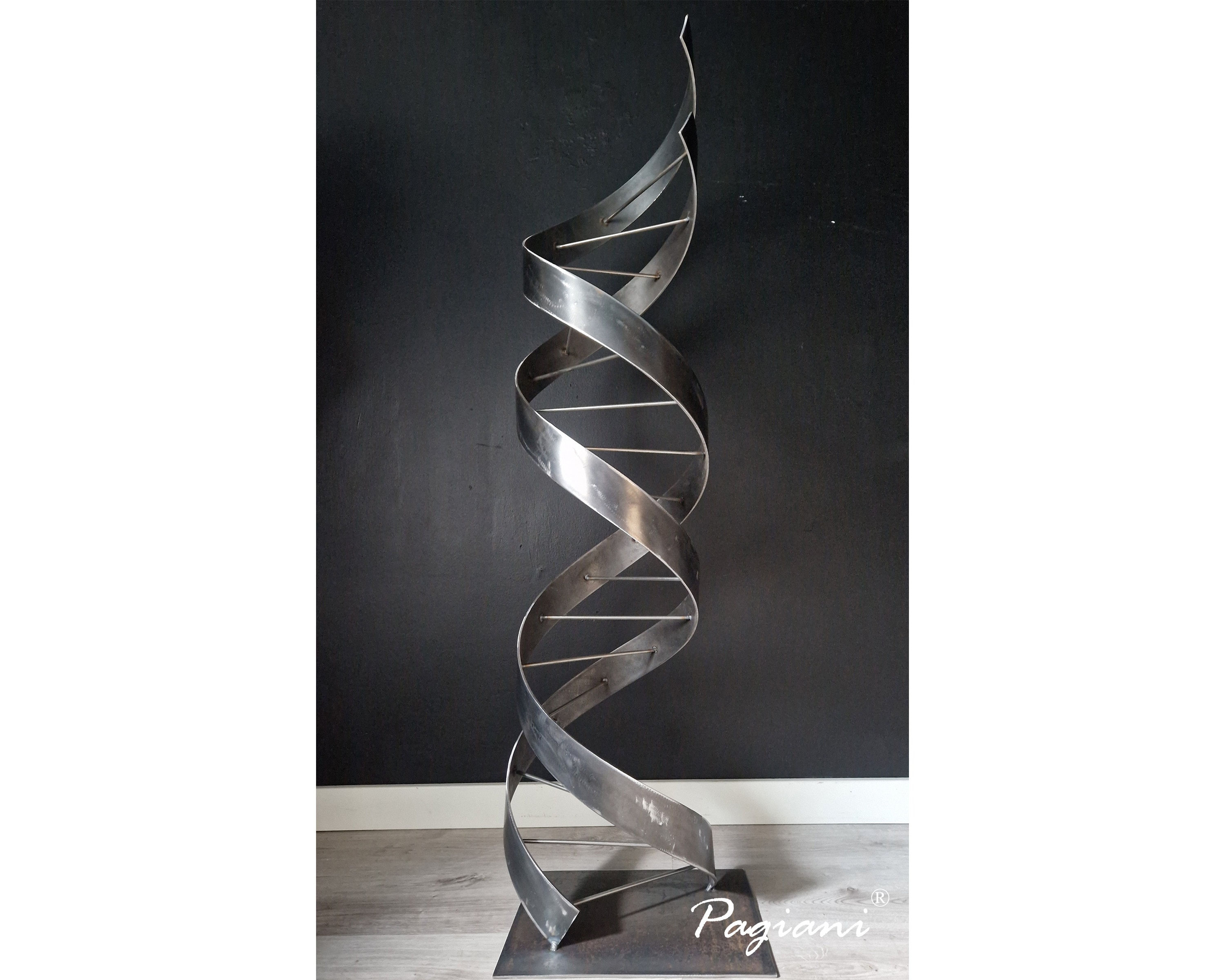 Abstract Indoor Outdoor Art, Large Garden Sculpture, DNA Sculpture ...