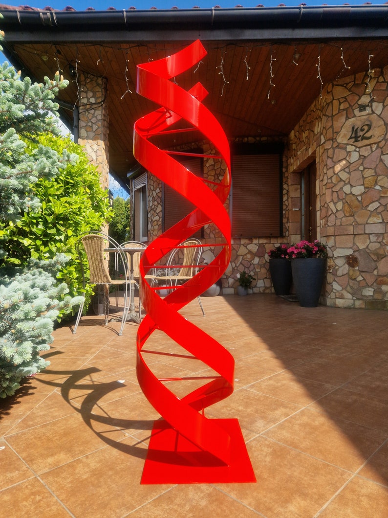Abstract Indoor Outdoor Art Large Garden Sculpture DNA - Etsy
