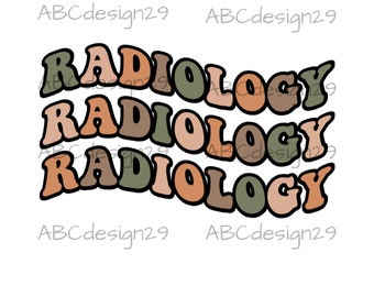 radiology bubble letters digital cut file. xray tech png jpg. rad week 2022. radiology shirt