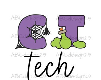 ct tech halloween png, radiology halloween, rad tech digital download png pdf digital file, xray tech png, radiology png, radiology fall