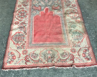 Vintage Turkish Prayer Kilim Rug, 1930s