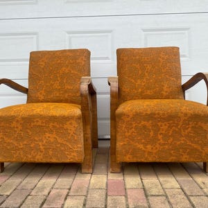 Art deco  Italian Armchair set of 2  1930s