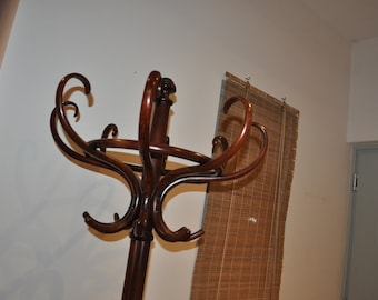 Antique Restored Hungarian Standing Coat Rack from Thonet