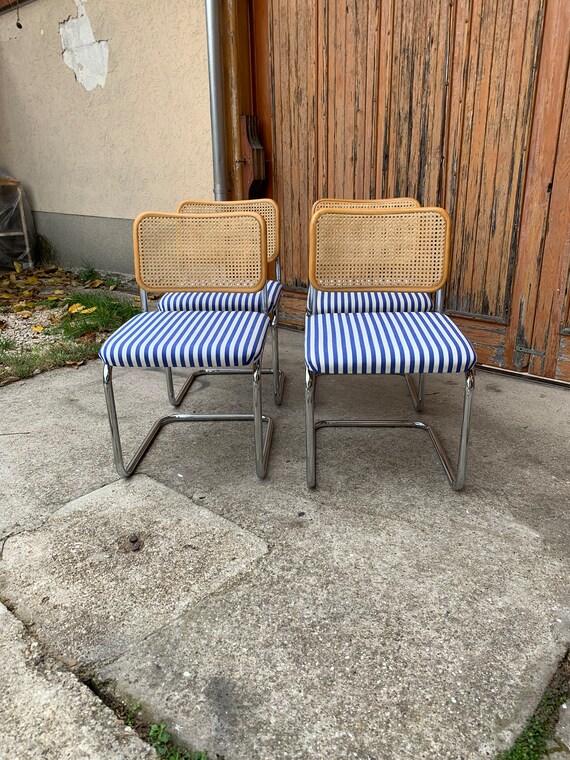Buy Mid century Modern Italian Marcel Breuer B32 Cesca Chair 70s Set of 4 Online in India Etsy