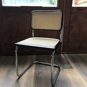 Mid-Century Modern Italian Marcel Breuer B32 Cesca Chair, 70s