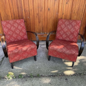 Lounge  Chairs by Jindrich Halabala for UP Zavody , 1930s, Set of 2