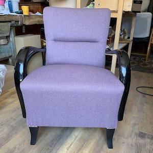 Art Deco Lilac Armchair, 1920s