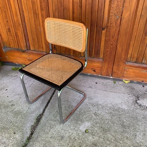 1 of 4 Mid-Century Modern Italian Marcel Breuer B32 Cesca Chair, 70s