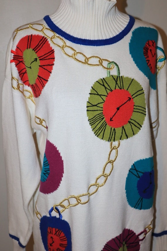 Vintage 1980’s Turtleneck Sweater Baroque Clock Co