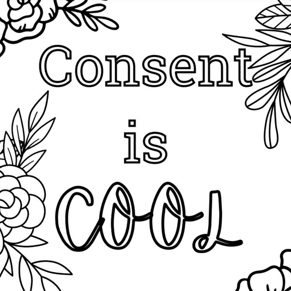 Consent is Cool Coloring Page