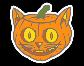 Halloween Cat Sticker - Jack