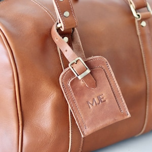 Best Groomsmen Gifts Personalized Leather Toiletry Bag Dopp Kit Luggage Tag Handmade Leather Travel Tag Wanderlust Wedding Personalized Gift