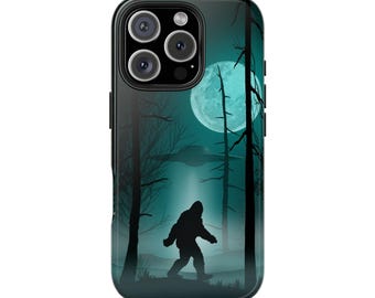 Bigfoot Sasquatch Phone Case, Cryptid, Paranormal, Wilderness, and Mythical Creature Design, Crytptid Phone Case
