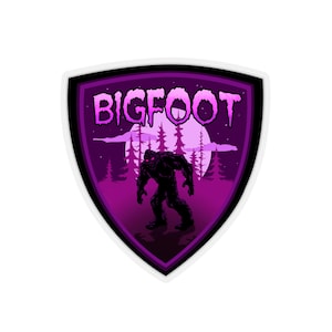 Bigfoot Kiss-cut sticker, cryptid sticker, cryptozoology sticker, Sasquatch sticker, Bigfoot is real, monster sticker, bigfoot hunter