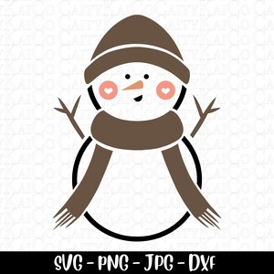 Bałwan svg, uroczy bałwan svg, Boże Narodzenie svg, zima svg, plik do cięcia, png, okres świąteczny, clipart twarzy bałwana, pobieranie cyfrowe