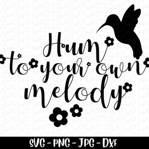 Kolibri svg, summe zu Ihrer eigenen Melodie, Kolibri und Blumen, Kolibri Silhouette svg, geschnittene Datei, dxf, png, jpg, sofortiger download Datei