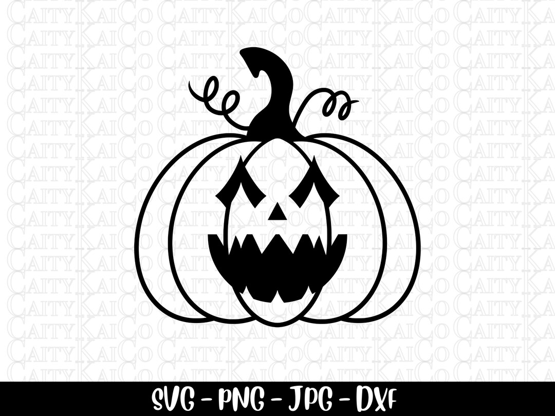 Jack O Lantern Svg, Pumpkin Face Svg, Halloween Svg, Scary Pumpkin Svg ...