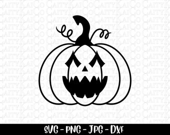 Jack O Lantern svg, pumpkin face svg, Halloween svg, scary pumpkin svg, cut file, png, clipart, Digital download