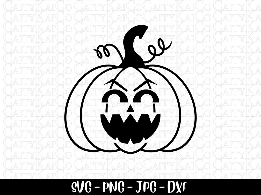Jack O Lantern Svg, Pumpkin Face Svg, Halloween Svg, Scary Pumpkin Svg ...